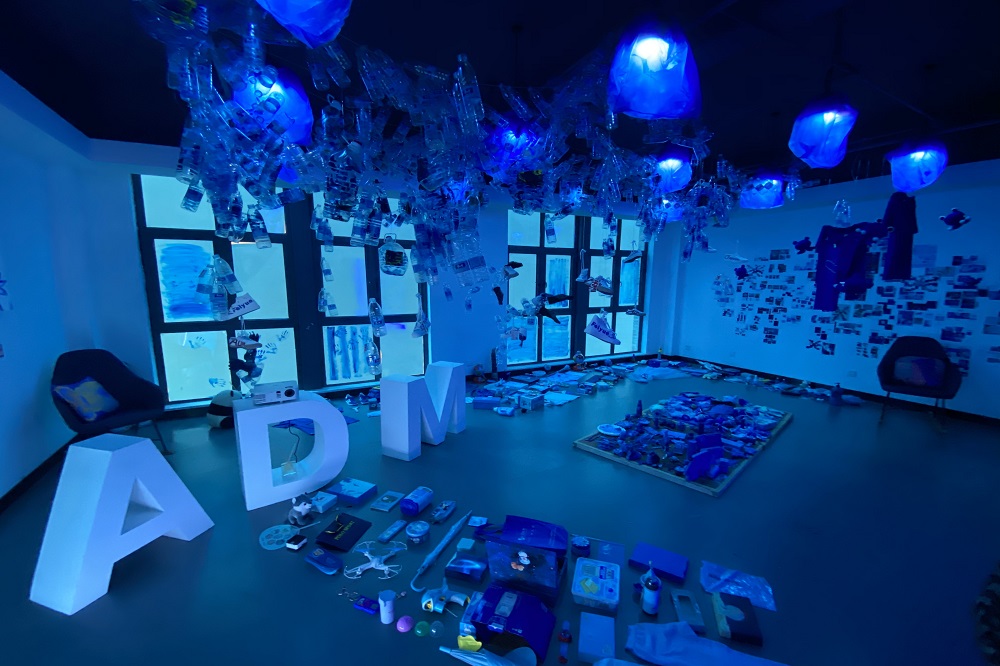 2019年尾声，ADM在艺术空间内完成了一场奇妙蓝色可持续展览